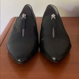 Tahari zip up flats